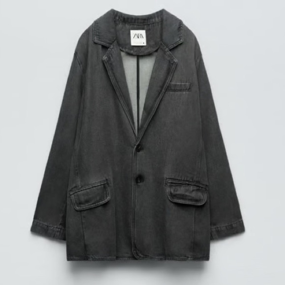Zara Denim gray blazer
